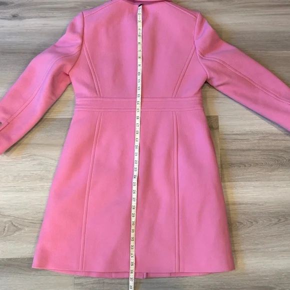 J.Crew Classic lady day coat in Pink Italian double-cloth wool with Thinsulate® - Picture 8 of 8